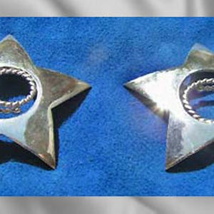 Nipple Shield Jewellery Non Piercing Design Hand Made Body Jewelry in Silver Any woman can wear these stunning star nipple shields. image 3