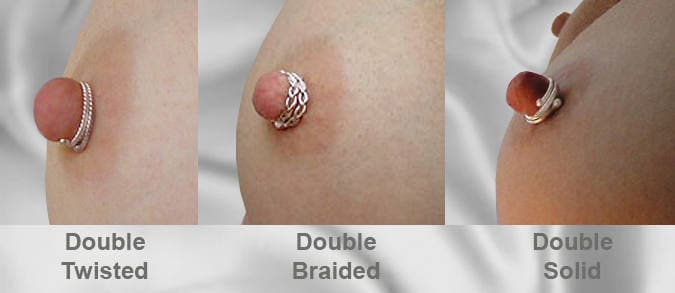 Double nipple piercing jewelry deals