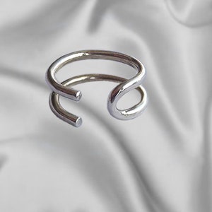 Lip Rings Solid Silver Sits comfortably in mouth Looks like a real piercing Single or Double Body Jewellery in real silver & gold. image 5