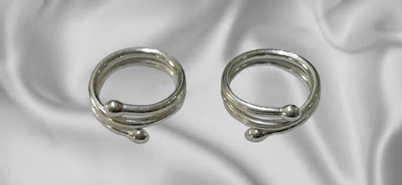 Non Piercing Nipple Ring Jewellery Double Design for Large Nipples Handmade in Solid Silver Beautiful Body Jewelry any woman can wear. image 4