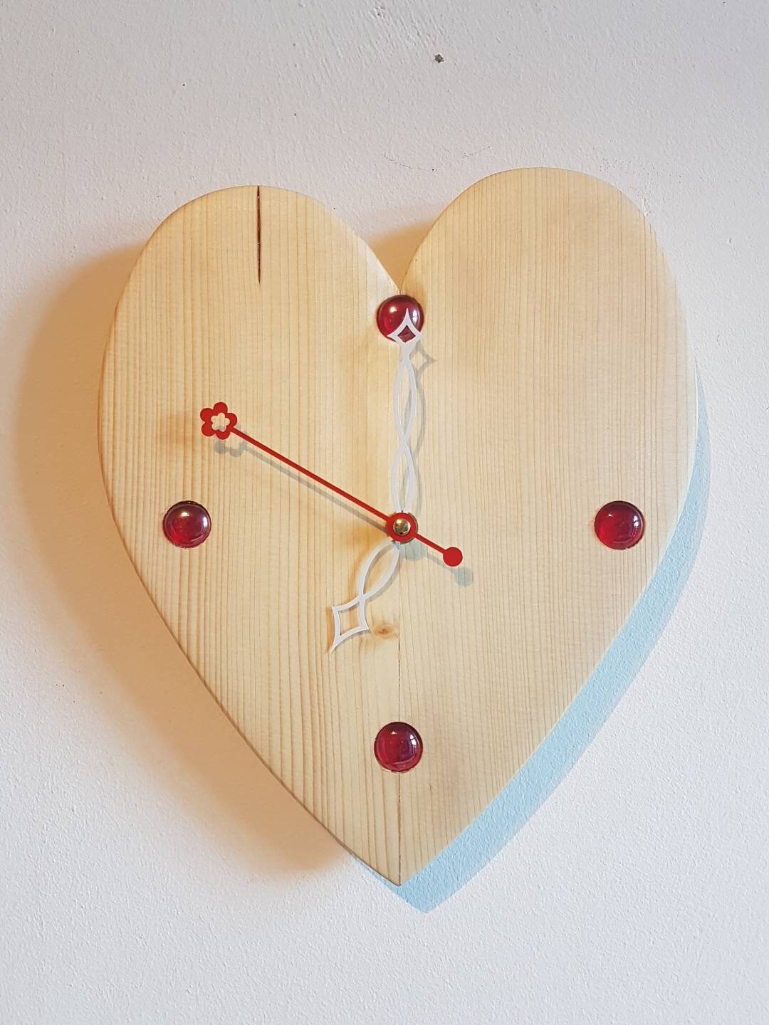 Heart-shaped Wall Clock - Etsy