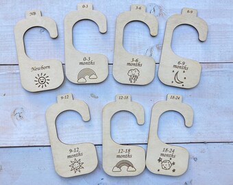 Clothing Size Dividers | Baby Clothing Sorters | Infant Clothing Organizers | Closet Organizers