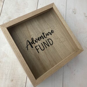 Adventure Fund | Travel Fund | Vacation Fund | Softball Fund | Money Box | Framed Decor | Vacation Savings