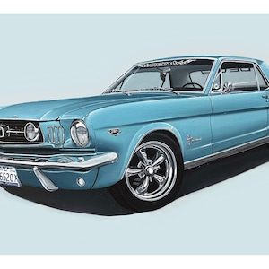 Classic Mustang Art Print