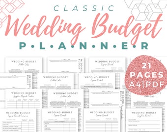 Wedding Budget Planner and Tracker (updated version) | wedding budget planner, wedding planning printable, wedding budget template printable