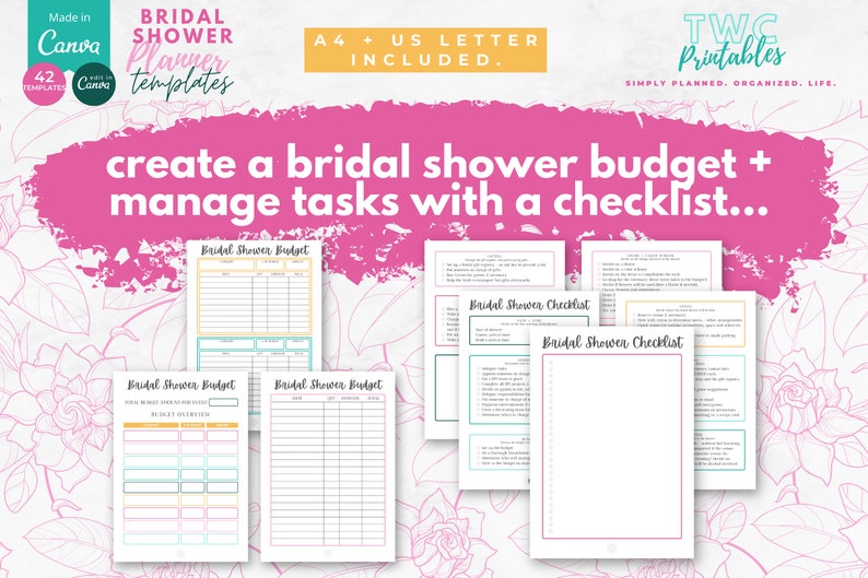 Elevate your bridal shower planning with our Bridal Shower Planner Templates for Canva. Discover a world of creative ideas, themes, and decorations to make the bride-to-be's special day unforgettable.