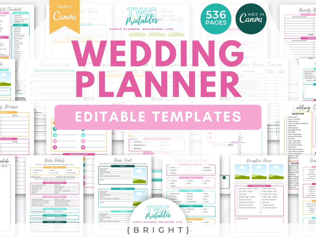 FREE Wedding Planner Templates & Examples - Edit Online & Download