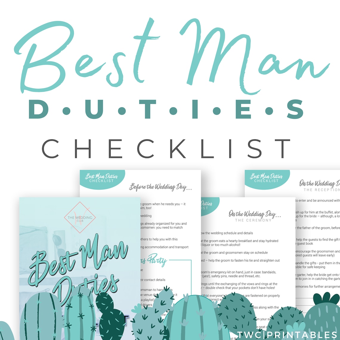 Best Man Duties Checklist Best Man Proposal Printable Best - Etsy UK