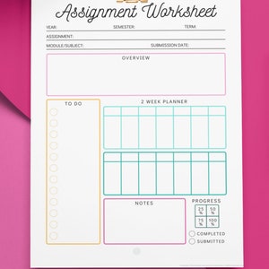 Study Planner Template Canva Templates Study Tracker Study - Etsy