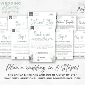 Wedding Template Bundle, Wedding Planner Template Canva, Wedding Planner Printable, Wedding Templates Canva, Event Planner, Wedding Binder image 5