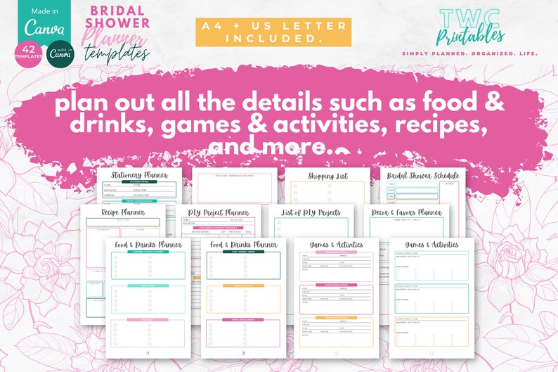 Elevate your bridal shower planning with our Bridal Shower Planner Templates for Canva. Discover a world of creative ideas, themes, and decorations to make the bride-to-be's special day unforgettable.