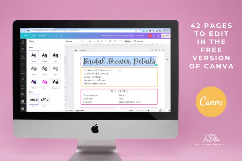 Elevate your bridal shower planning with our Bridal Shower Planner Templates for Canva. Discover a world of creative ideas, themes, and decorations to make the bride-to-be's special day unforgettable.