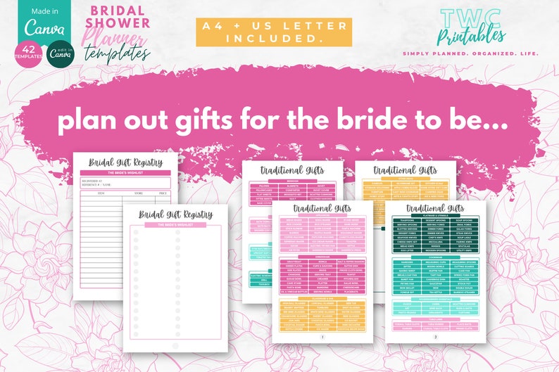 Elevate your bridal shower planning with our Bridal Shower Planner Templates for Canva. Discover a world of creative ideas, themes, and decorations to make the bride-to-be's special day unforgettable.