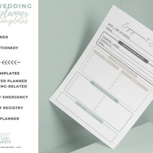 Wedding Template Bundle, Wedding Planner Template Canva, Wedding Planner Printable, Wedding Templates Canva, Event Planner, Wedding Binder image 7