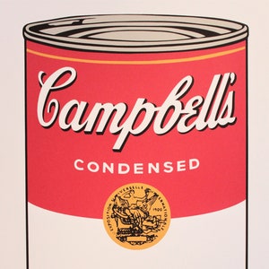 Andy Warhol - lithograph - Campbell&#39;s soup &quot;After&quot;