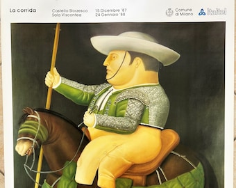 Fernando Botero - Piece really rare - Original vintage poster - 1987 - 70 x 100 cm.