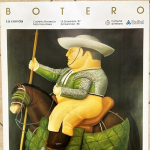 Fernando Botero - Pieza realmente rara - Cartel original vintage - 1987 - 70 x 100 cm.