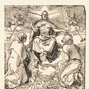 Albrecht Durer - Universal Judgment -  Wood engraving - The little passion of Jesus Christ -