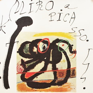 Joan Mirò Litografía original, sala Gaspar Picasso 1978
