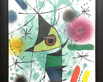 ジョアン・ミロ展ポスター - 歌う魚 - 美術館のアーティスト - アート