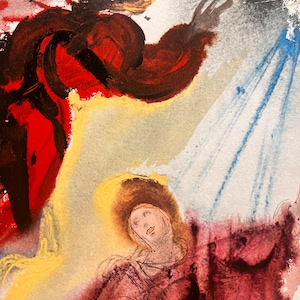 Salvador Dalì -MARIÆ ANNUNCIATIO- Original lithograph 1.499 specimens- Provenance: Biblia Sacra Vulgatæ - 1967.