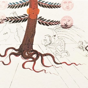 Salvador Dalì The Sun tree Signed lithograph 800 copies 1979 image 8