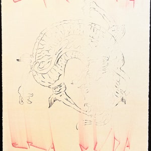 Omar Galliani  Original lithograph from 2005.