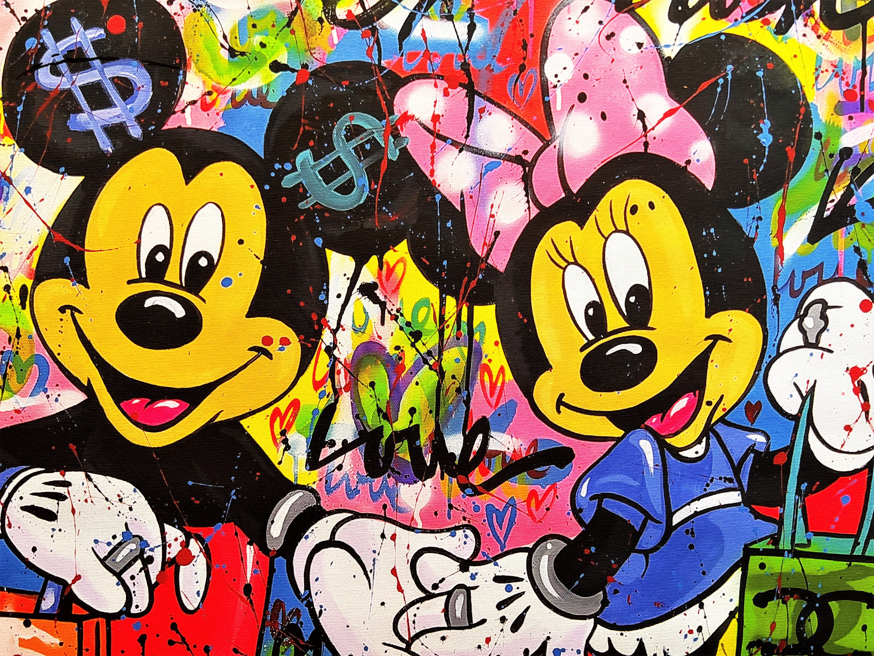 Alberto Ricardo (XXI) - Mickey & Minnie - Hand Signed - Giclée on