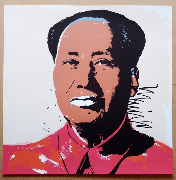 毛沢東 - アンディ・ウォーホル作リトグラフ（後期） - Etsy 日本