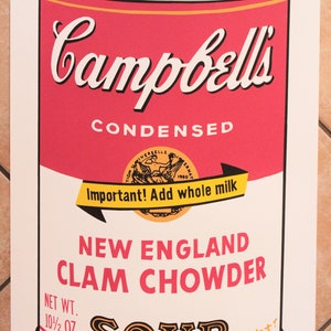 Andy Warhol - lithograph - Campbell&#39;s soup &quot;After&quot;