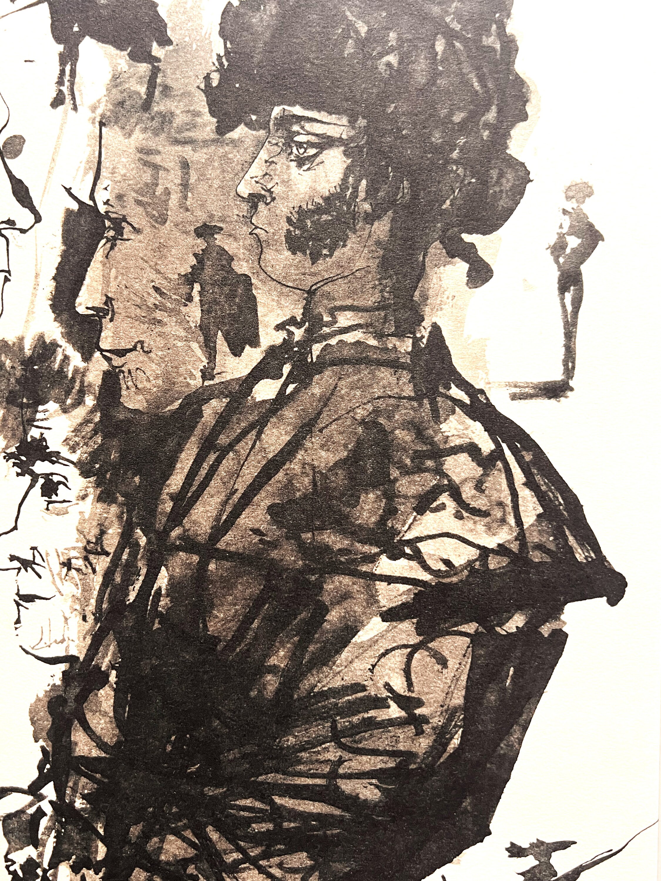 パブロ・ピカソ - 「雄牛と闘牛士」 - 1961年のヴィンテージ