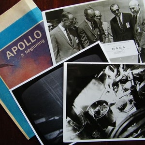 3 photos and the American newspaper Apollo 11-17 (1969-1972