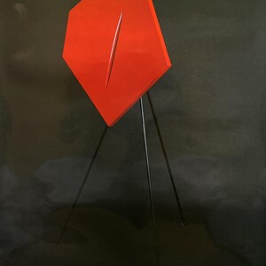 Lucio Fontana Original Vintage Poster | Abstract Modern Art Print, 1970s Italian Exhibition, Minimalist Collectible Wall Decor, Home decor.