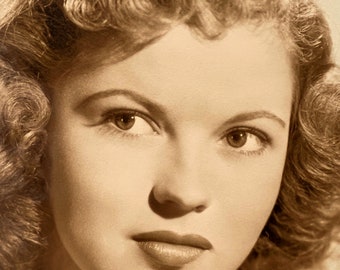 シャーリー テンプル - オリジナル署名入り写真 - 1945 年 - ユニーク