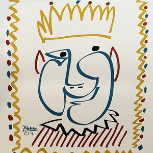 Pablo Picasso (naar) - &#39;Carnaval - lithografie - Afmetingen: 49 x 40 cm.