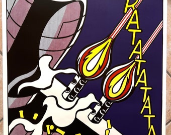 Roy Lichtenstein (after) - as I Opened Fire Triptych Poster Roy Lichtenstein (after) - as I Opened Fire Triptych Poster