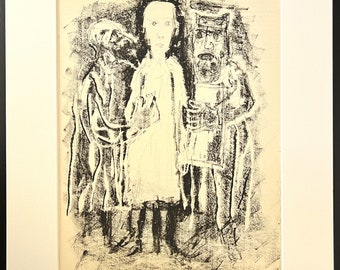 Otto Dix - Gospel according to Matthew - Beautiful and very rare lithograph, printed in only 2.000 copies. 1960