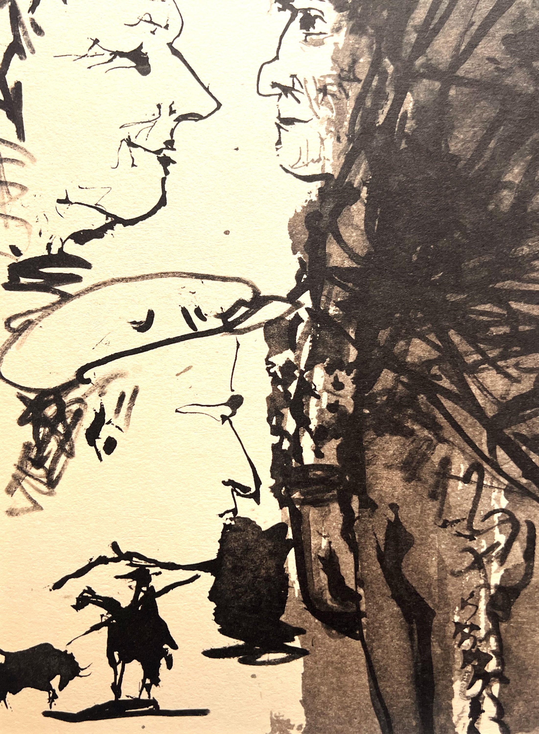 パブロ・ピカソ - 「雄牛と闘牛士」 - 1961年のヴィンテージ