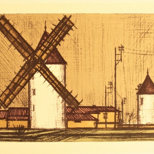 Bernard Buffet - Original lithograph Vintage- 1967.