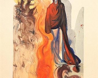Salvador Dali - The Divine Comedy - The Waterfall of the Phlegethon - Hell - Song Thirty-Four