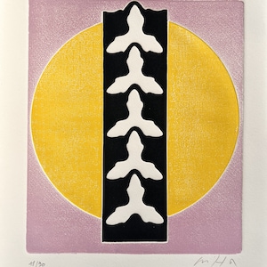 Roberto Crippa - Limited Edition Abstract Print - Italian Graphic Art - Signed Mid-Century Etching - Geometric Artwork for Interior Design.