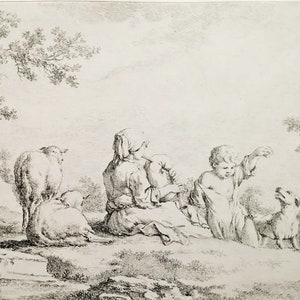 Pastoral scene-  Balthasar Anton Duncker (1746-1807