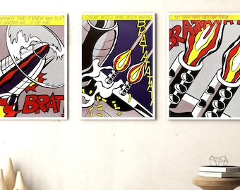 デンマーク製　作家不明　リトグラフ　レトロ　ポップアート il_340x270.6307645835_24ox.jpg