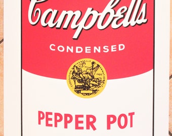 Andy Warhol - litografia - Campbell's soup "After"