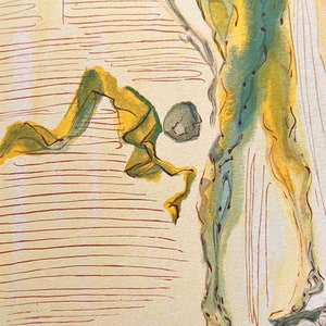May include: Abstract watercolor painting with yellow, green, and blue hues. The painting features a series of lines and shapes, creating a sense of movement and depth.
