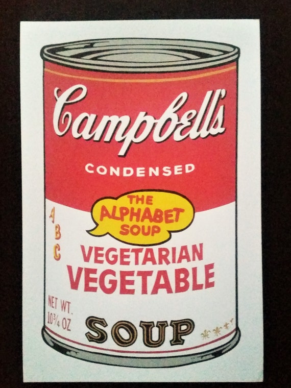Andy Warhol Lithograph Campbell S Soup Etsy