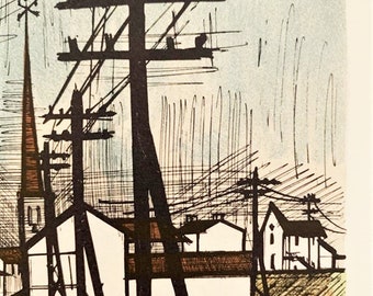 Bernard Buffet - the Road- Original Lithograph Vintage