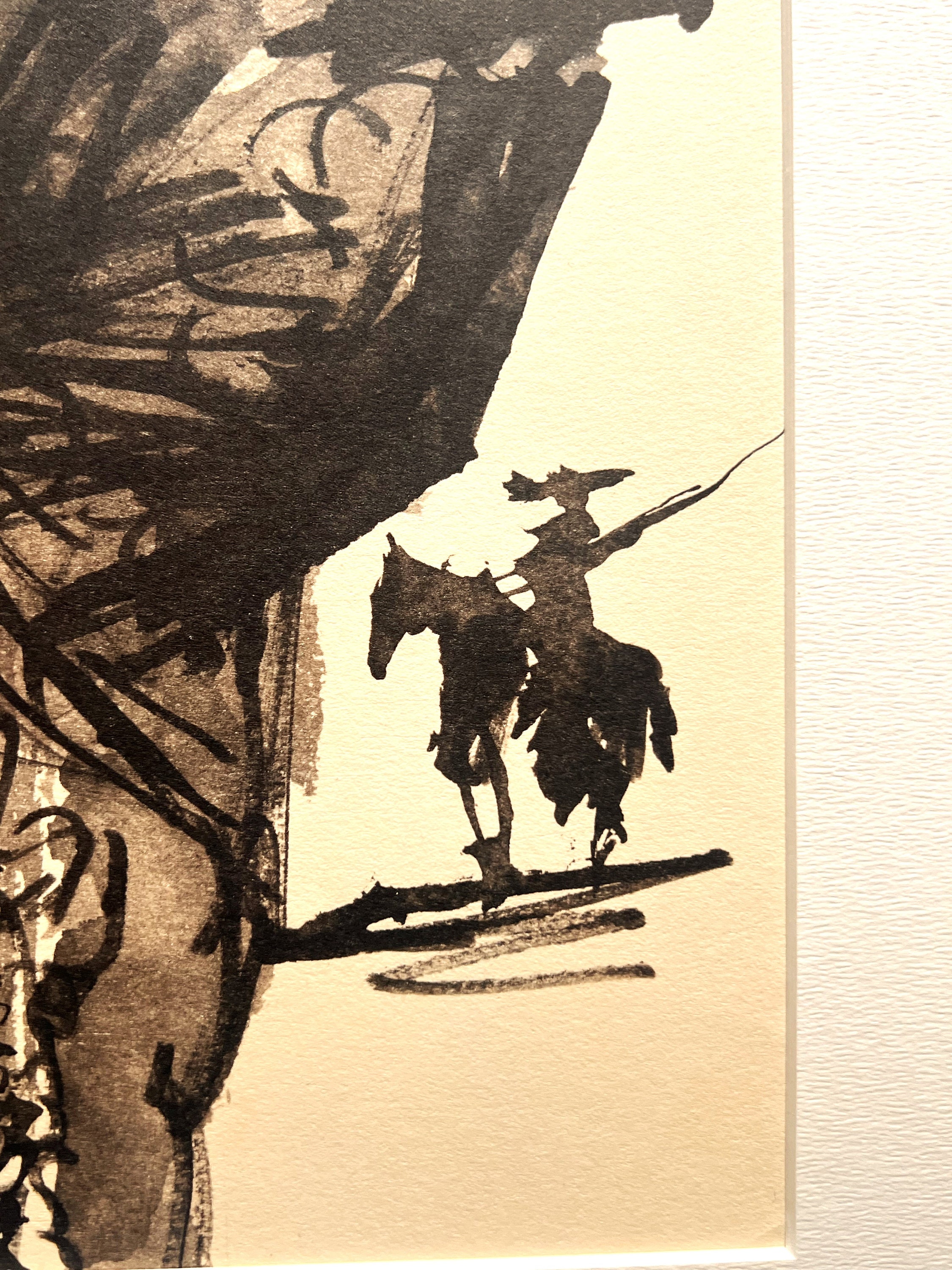 パブロ・ピカソ - 「雄牛と闘牛士」 - 1961年のヴィンテージ