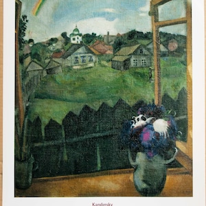 Marc Chagall - Póster vintage poco común - Años 90