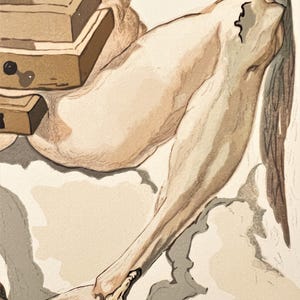 Puede incluir: Ilustraci&oacute;n detallada en tonos apagados que representa una figura humana, con enfoque en el brazo y la pierna. La obra presenta una combinaci&oacute;n de tonos claros y oscuros, con pinceladas visibles. El estilo sugiere una influencia cl&aacute;sica o renacentista.